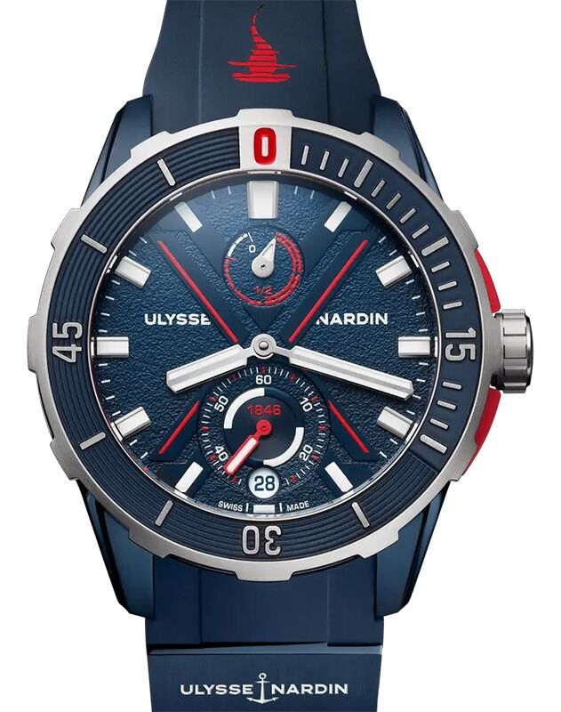 Ulysse Nardin Diver Hammerhead Shark 44mm Titanium Blue Dial 1183-170LE-3A-HAMMER/3A