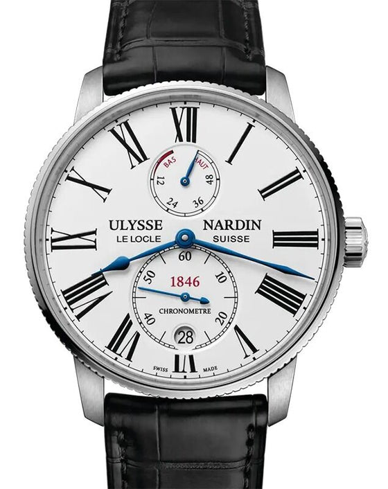 Ulysse Nardin Marine Torpilleur Steel 42mm White Dial 1183-310/40