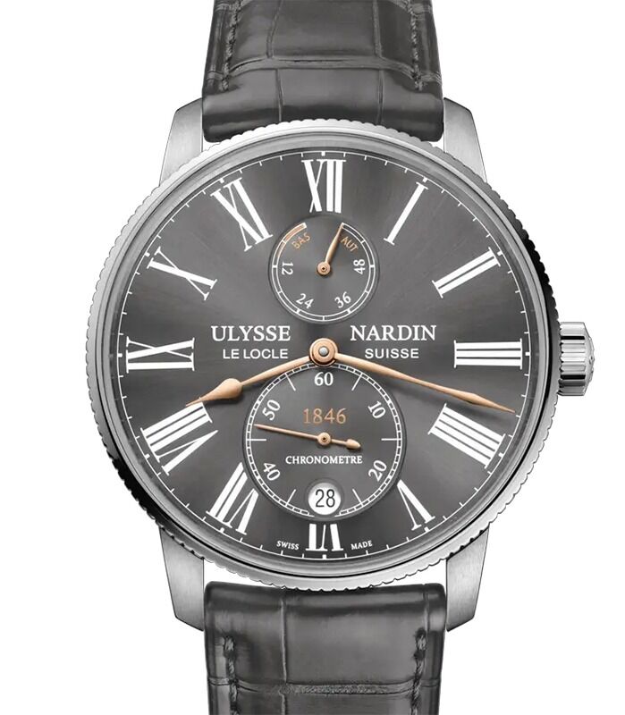 Ulysse Nardin Marine Torpilleur Steel 42mm Grey Dial 1183-310/42-BQ