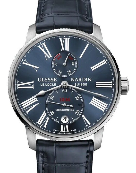 Ulysse Nardin Marine Torpilleur Steel 42mm Blue Dial 1183-310/43