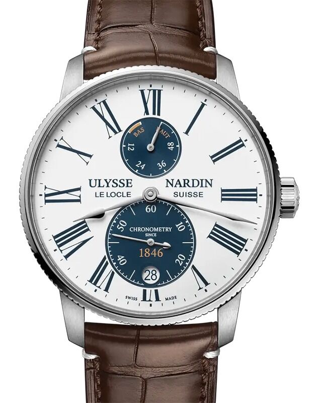 Ulysse Nardin Marine Torpilleur Panda Steel 42mm White Dial 1183-310LE-0A-175/1A
