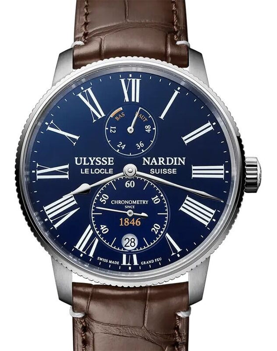 Ulysse Nardin Marine Torpilleur Steel 42mm Blue Dial 1183-310LE-3AE-175/1A