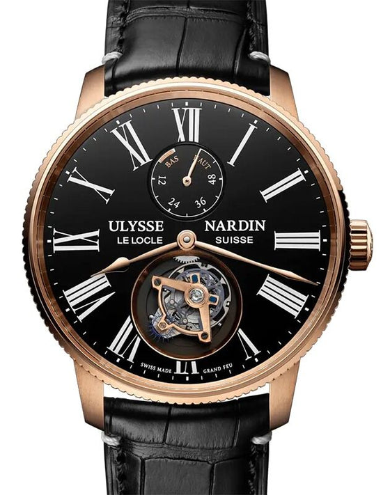 Ulysse Nardin Marine Torpilleur Tourbillon Rose Gold 42mm Black Dial 1282-310LE-2AE-175/1A