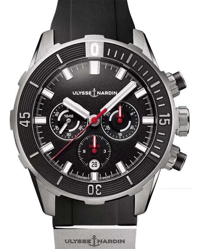 Ulysse Nardin Diver Chronograph 44mm Titanium Black Dial 1503-170-3/92