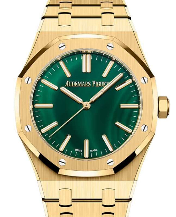Audemars Piguet Royal Oak 41mm Yellow Gold Green Malachite Dial 15513BA.OO.1320BA.01