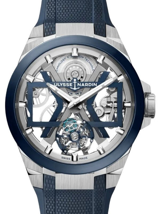 Ulysse Nardin Blast Tourbillon Titanium/Ceramic 45mm Skeleton Dial Rubber Strap 1723-400-3A/03