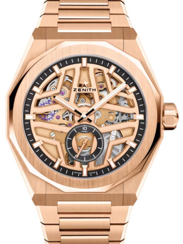 Zenith Defy Skyline Skeleton Rose Gold 41mm Open-worked Dial 18.9300.3620/81.I001