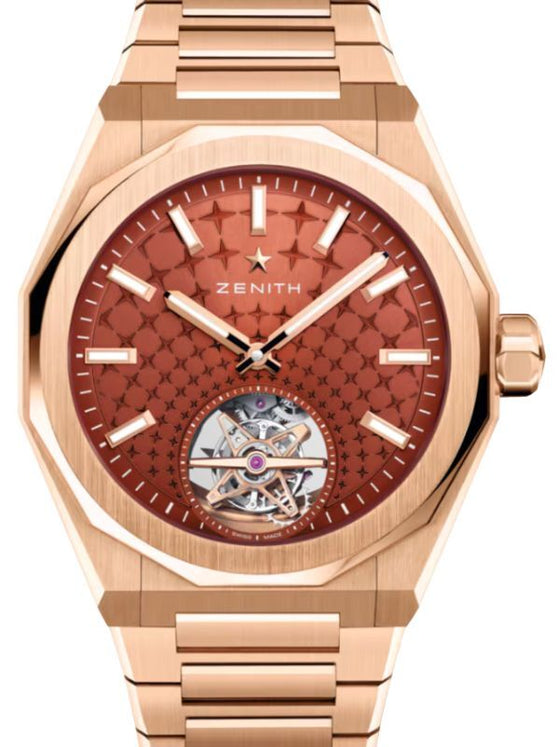 Zenith Defy Skyline Tourbillon Rose Gold 41mm Red Dial 18.9301.3630/67.I001