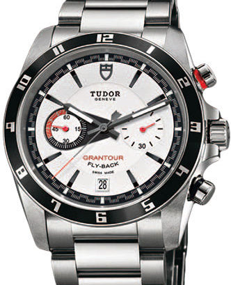 Tudor Grantour Chronograph Fly-Back 20550N-95730 White Index Stainless Steel 42mm