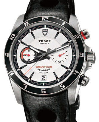 Tudor Grantour Chronograph Fly-Back 20550N White Index Stainless Steel & Leather 42mm