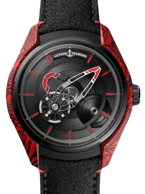 Ulysse Nardin Freak X Magma Carbon 43mm Black Dial Leather Strap 2303-270/MAGMA-BQ