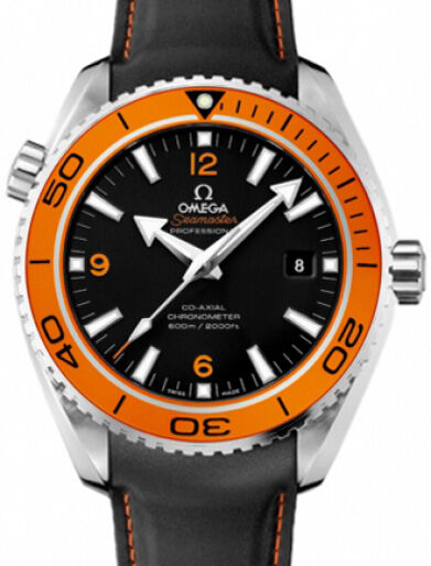Omega 232.30.46.21.01.004 Planet Ocean 600M Co-Axial 45.5mm Orange Black Stainless Steel