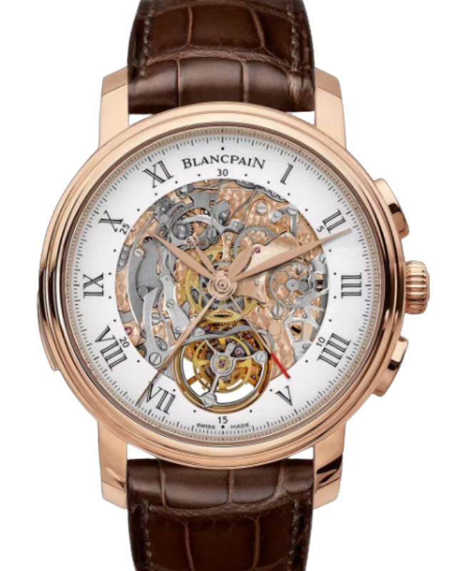 Blancpain Villeret Carrousel Répétition Minutes Chronographe Flyback Red Gold 45mm White Dial 2358 3631 55B