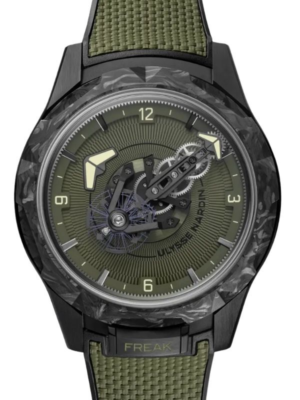 Ulysse Nardin Freak One Ops Titanium/Carbon 44mm Green Dial Rubber Strap 2403-500-8A/3A