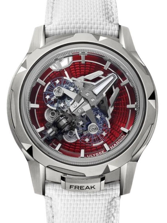 Ulysse Nardin Freak S Enamel Titanium 45mm Red Dial Rubber Strap 2513-500LE-6AE-RED/3A