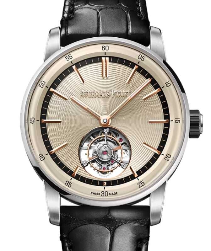 Audemars Piguet Code 11.59 Flying Tourbillon White Gold 41mm Beige Dial 26396NB.OO.D002CR.01