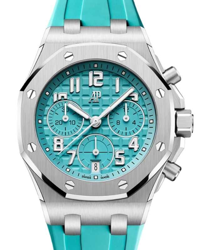 Audemars Piguet Offshore Chronograph 37mm Titanium Turquoise Dial 26430TI.OO.A358CA.01-B