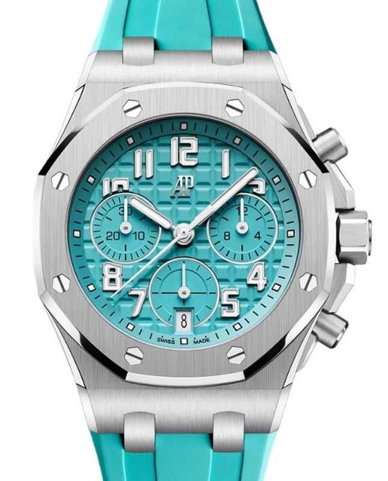 Audemars Piguet Offshore Chronograph 37mm Titanium Turquoise Dial 26430TI.OO.A358CA.01-B