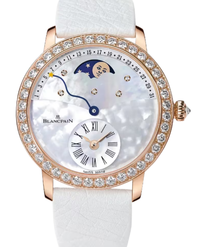 Blancpain Ladybird Quantième Rétrograde Red Gold 36mm Mother of Pearl Dial 3653 2954 58B