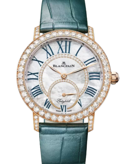 Blancpain Ladybird Colors Red Gold 34.9mm Mother of Pearl Dial 3661 2954 55B