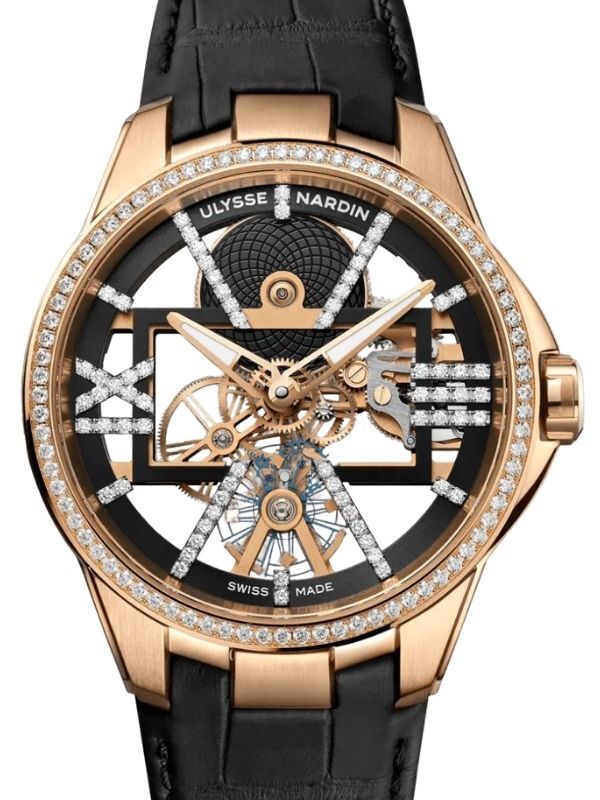 Ulysse Nardin Blast Skeleton X Rose Gold Diamond 42mm Skeleton Dial Leather Strap 3716-260B/02
