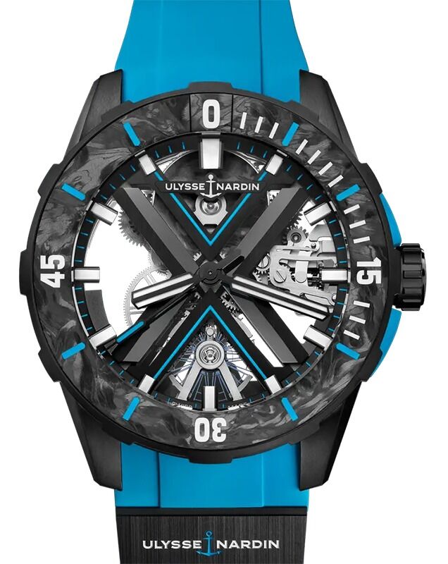 Ulysse Nardin Diver X Skeleton Azure 44mm Titanium/Carbon Composite 3723-170-2B/3A