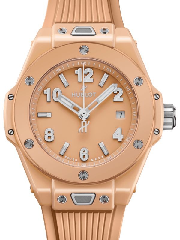 Hublot Big Bang 3-Hands Peach Ceramic 33mm Shiny Peach Dial 485.CUP.5920.RX