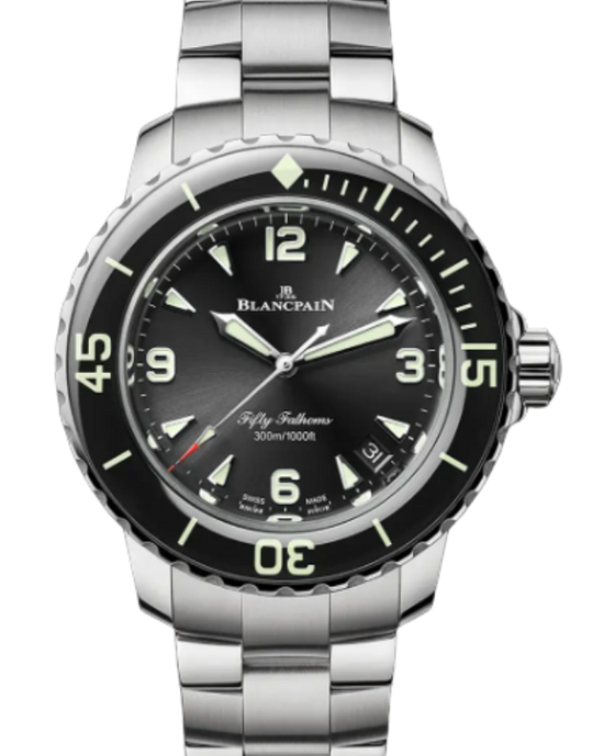 Blancpain Fifty Fathoms Automatique Steel 38.20mm Sunburst Black Dial 5007 1130 71S
