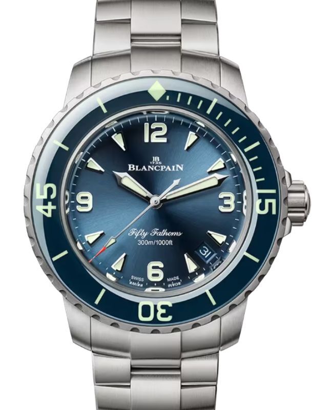Blancpain Fifty Fathoms Automatique Titanium 38.2mm Blue Dial 5007 12B40 98S