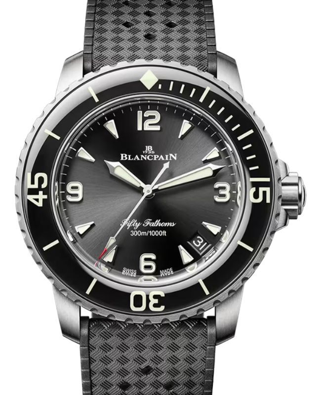 Blancpain Fifty Fathoms Automatique Titanium Sapphire Bezel 42.30mm Black Dial 5010 12B30 B64B