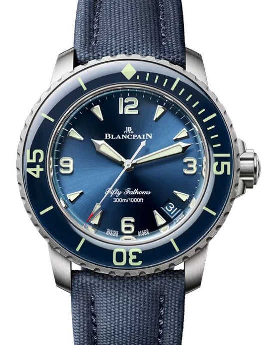 Blancpain Fifty Fathoms Automatique Titanium 42.3mm Blue Dial 5010 12B40 O52A