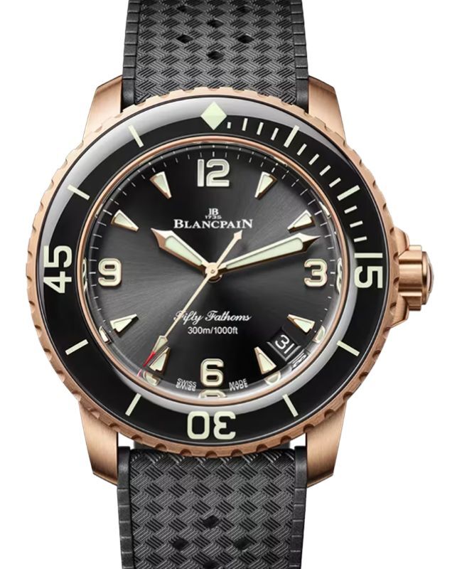Blancpain Fifty Fathoms Automatique Red Gold 42.3mm Black Dial 5010 36B30 B64B