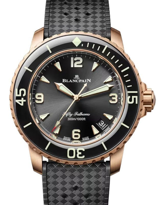 Blancpain Fifty Fathoms Automatique Red Gold 42.3mm Black Dial 5010 36B30 B64B