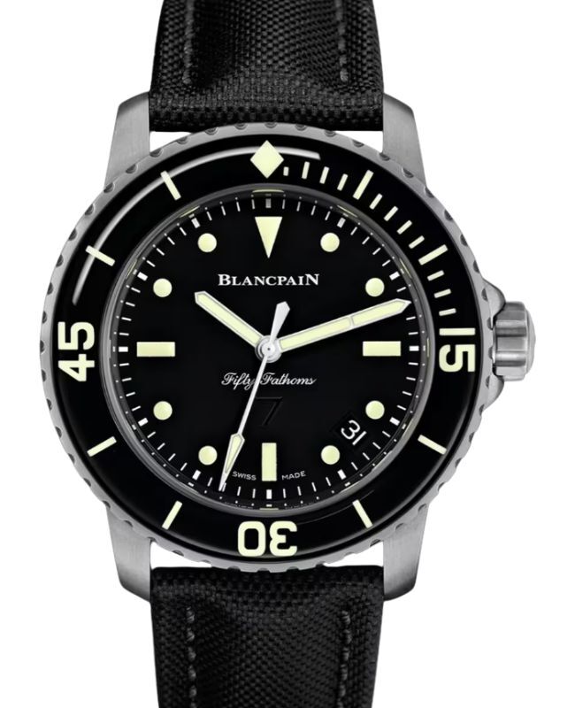 Blancpain Fifty Fathoms Nageurs De Combat Limited Edition Steel 45mm Black Dial 5015E 1130 B52A