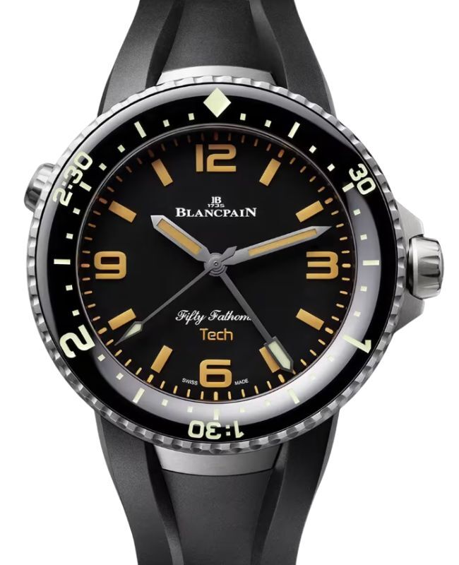 Blancpain Fifty Fathoms Tech Gombessa Titanium 47mm Absolute Black Dial 5019 12B30 64A