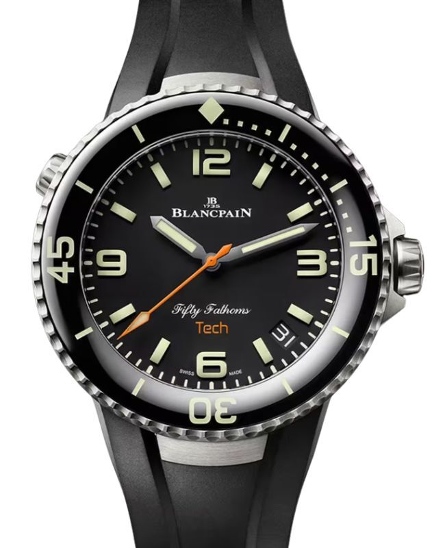 Blancpain Fifty Fathoms Tech Titanium 45mm Absolute Black Dial 5029 12B30 94A