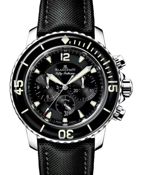 Blancpain Fifty Fathoms Chronographe Flyback Steel 45mm Black Dial 5085F 1130 52B