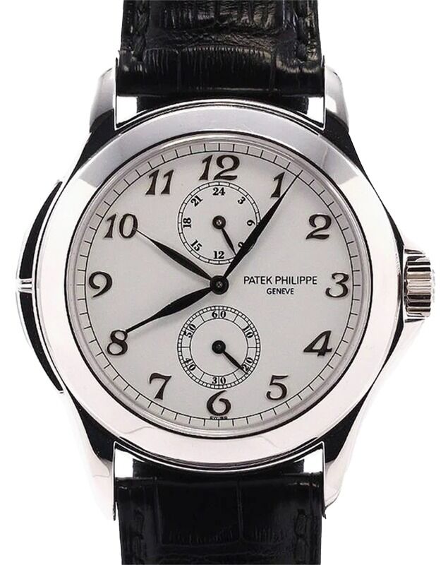 Patek Philippe Calatrava Travel Time White Gold 37mm White Dial 5134G-001
