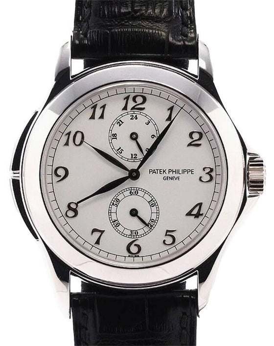 Patek Philippe Calatrava Travel Time White Gold 37mm White Dial 5134G-001