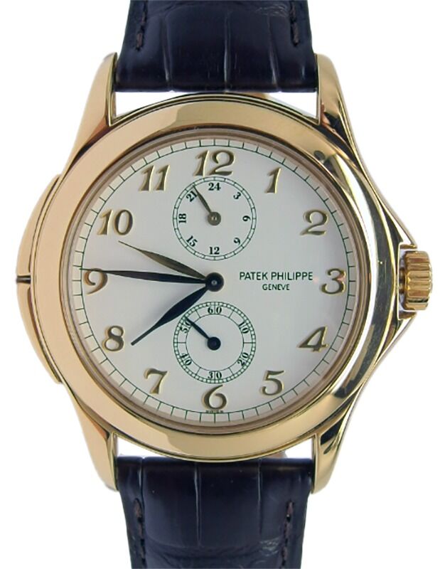 Patek Philippe Calatrava Travel Time Yellow Gold 37mm White Dial 5134J-001