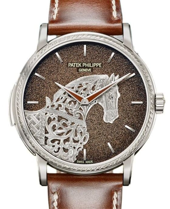 Patek Philippe Grand Complications Minute Repeater "Horse" White Gold Brown Dial 5278/500G-001
