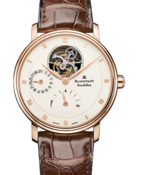 Blancpain Villeret Tourbillon 8 Jours Red Gold 37.5mm Opaline Dial 6025 3642 55B