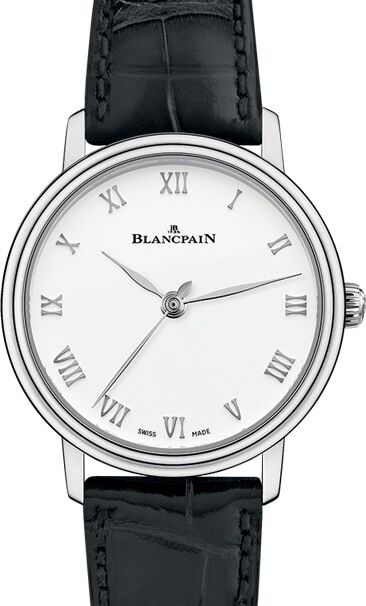 Blancpain Villeret Ultraplate Stainless Steel 29mm White Dial 6104 1127 55A