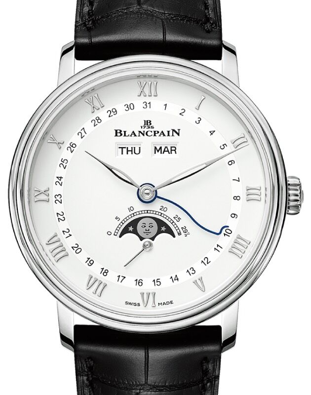 Blancpain Villeret Quanti?me Complet Steel 38mm White Dial 6264 1127 55B