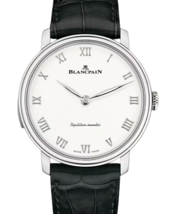 Blancpain Villeret Répétition Minutes White Gold 40mm Opaline Dial 6632 1542 55B