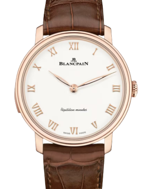 Blancpain Villeret Répétition Minutes Red Gold 40mm Opaline Dial 6632 3642 55B