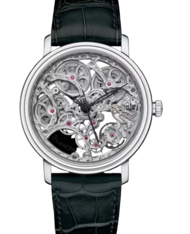 Blancpain Villeret Squelette 8 Jours White Gold 38mm Sapphire Plate Dial 6633 1500 55B