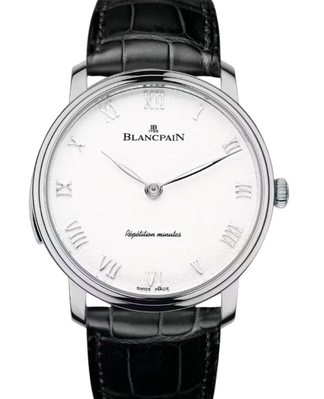 Blancpain Villeret Répétition Minutes White Gold 40mm Opaline Dial 6635 1542 55B