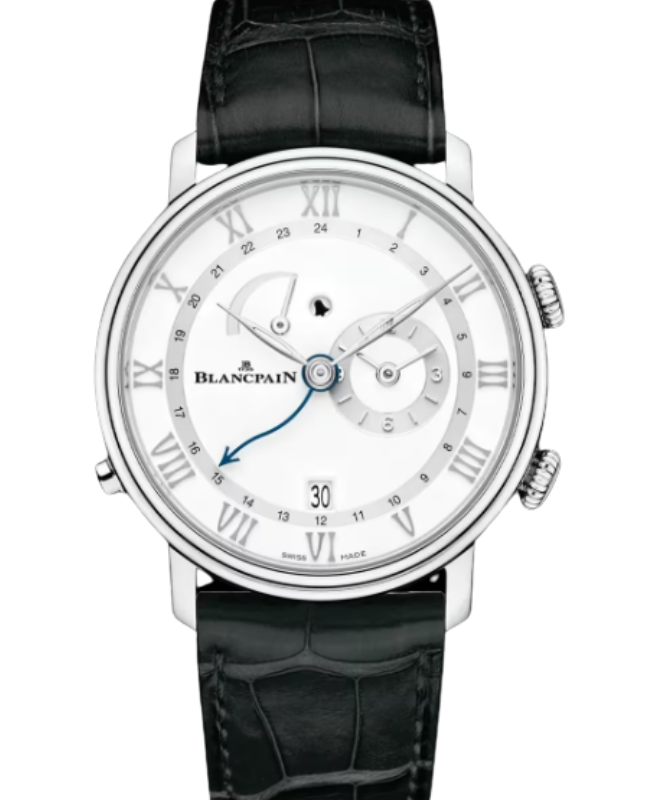 Blancpain Réveil GMT Steel 40.3mm White Dial 6640 1127 55B