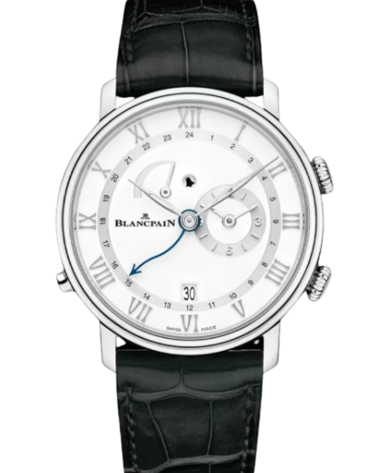 Blancpain Réveil GMT Steel 40.3mm White Dial 6640 1127 55B